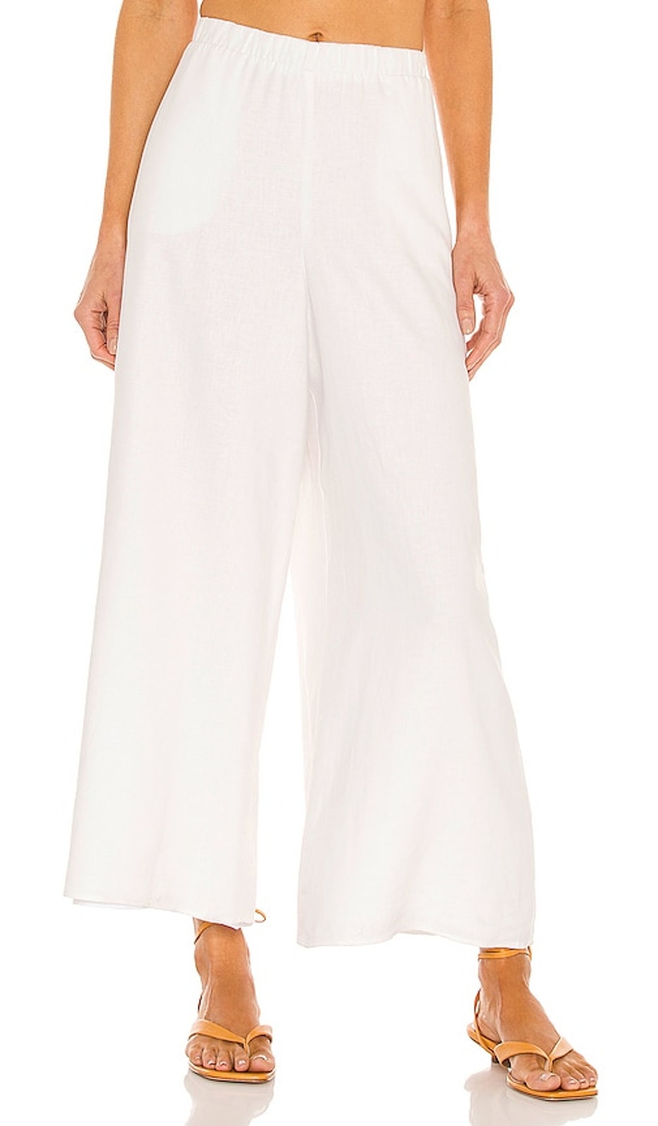 Show Me Your Mumu Relaxed White Kick Back Pants Size L